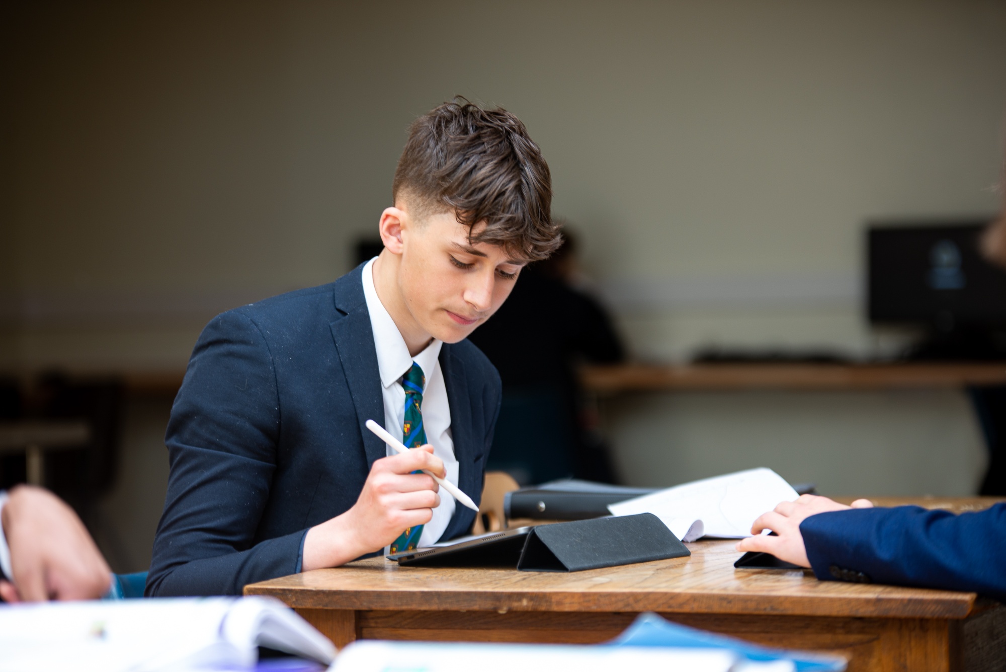 6th Form student studying