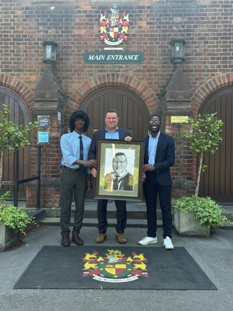 Painting presentation to HM